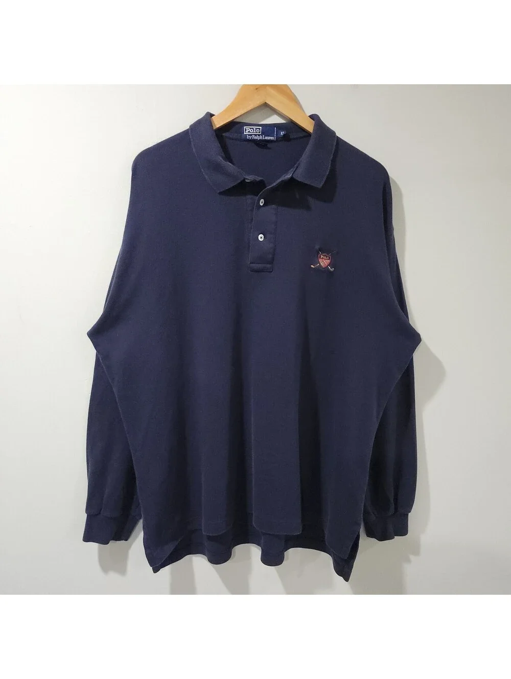 Vintage Polo Ralph Lauren Long Sleeve Rugby Soft Golf Classic Preppy Money XL